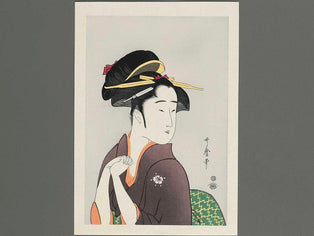 Geisha Kamekichi by Kitagawa Utamaro, (Medium print size) / BJ237-727