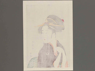 Geisha Kamekichi by Kitagawa Utamaro, (Medium print size) / BJ237-727