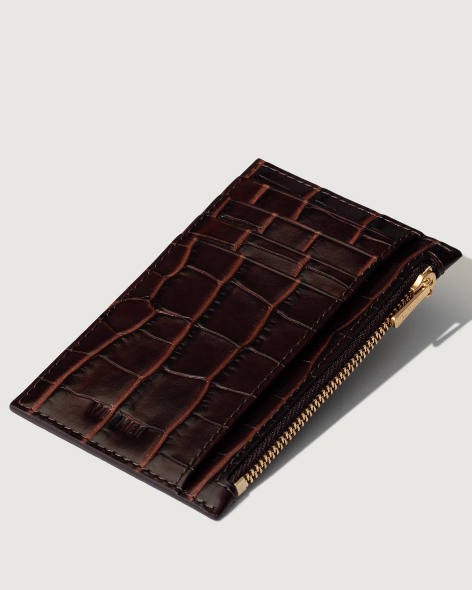 Premium croc-embossed cowhide