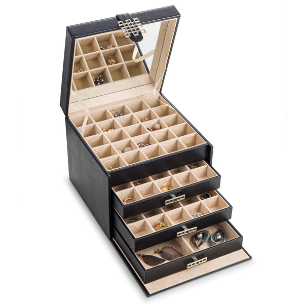 Earring Organizer Box - 75 Small & 4 Large Slots – Glenor Co.