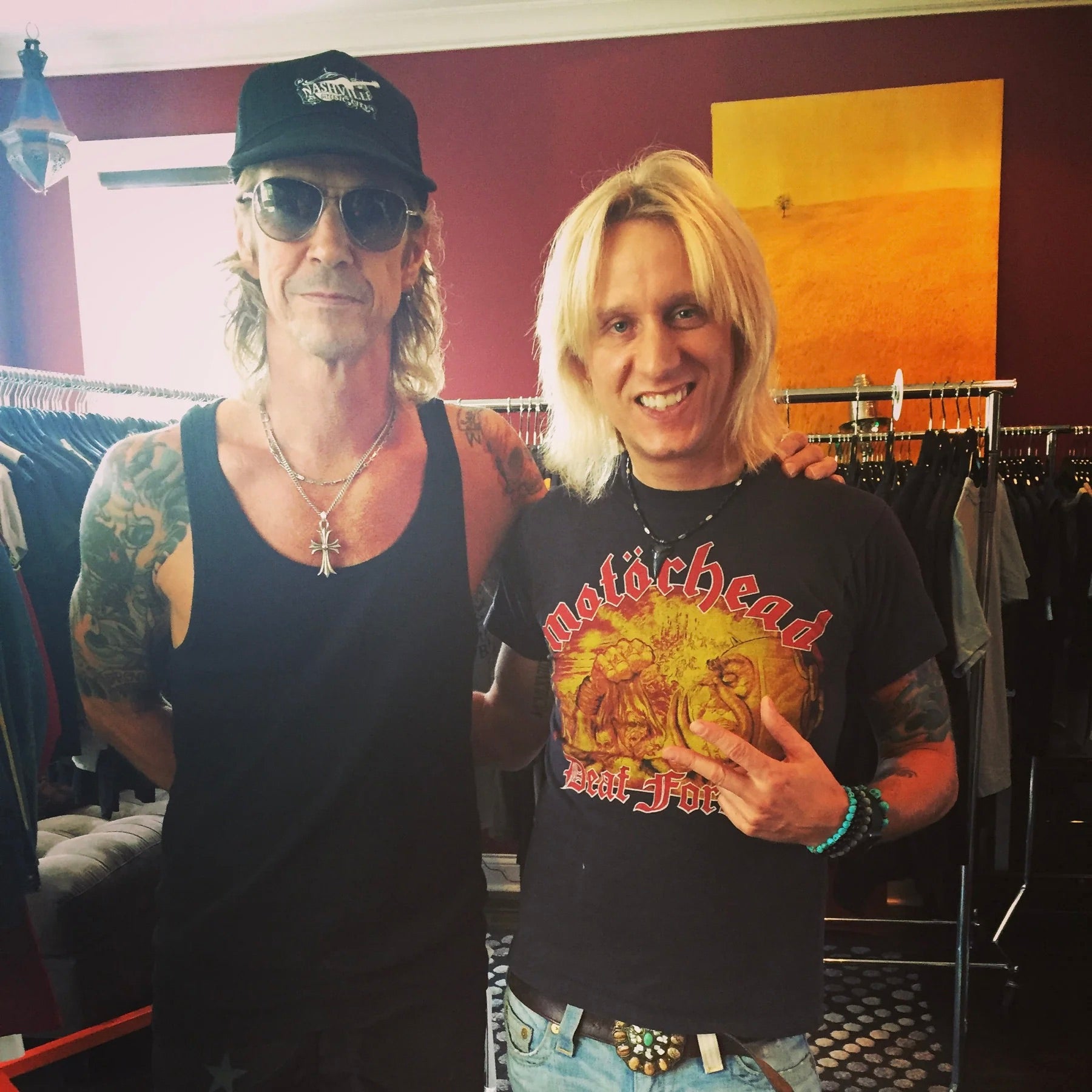 Guns N Roses' Duff McKagen and Tommy Daley