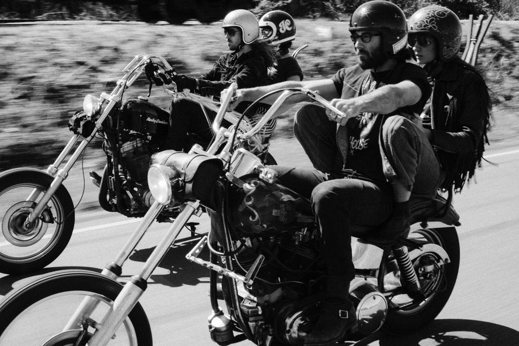 Black Shag Vintage Chopper Vintage Harley Davidson