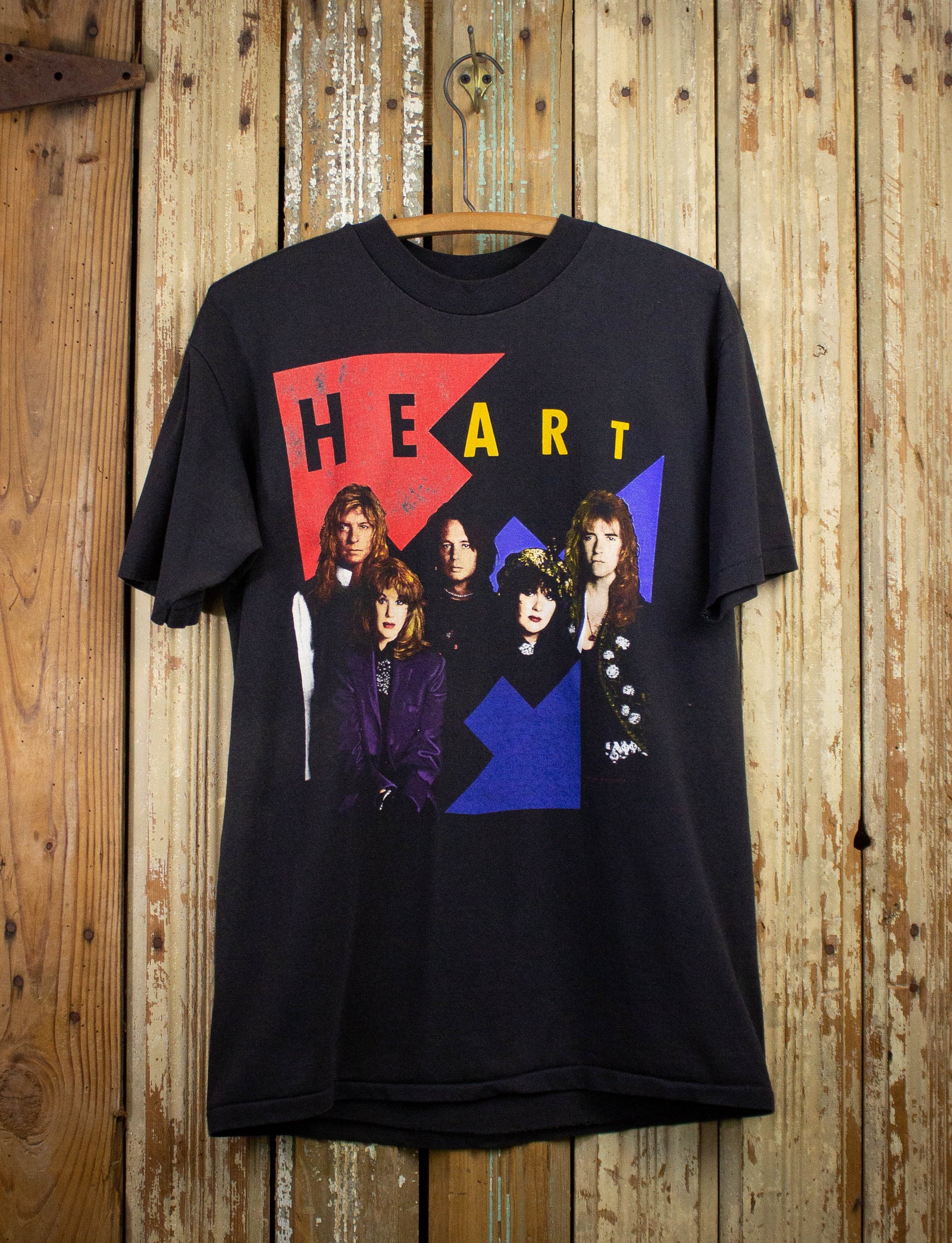 Vintage Heart Brigade World Tour Concert T Shirt Black 1990 Large ...