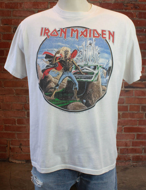 Rare Vintage Iron Maiden Concert T Shirt 1986 Phantom Of The Opera Unisex Large