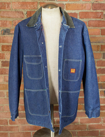 Vintage 70s Big Ben Blanket Lined Dark Wash Denim Chore Jacket With ...
