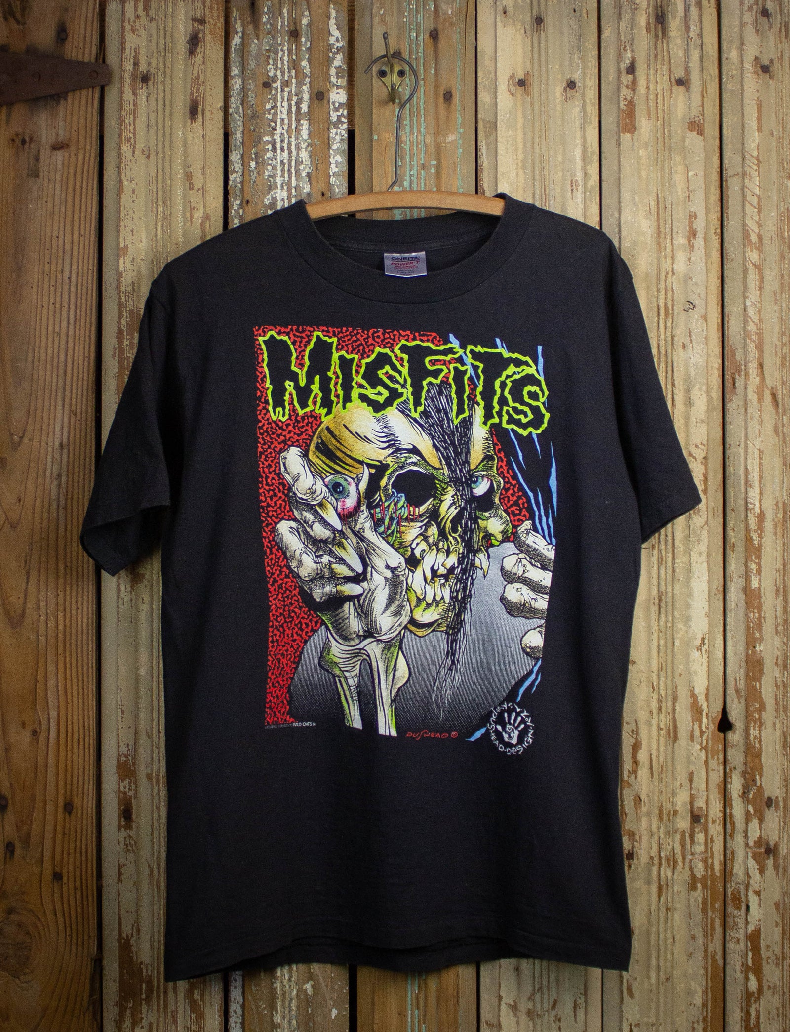 Vintage Misfits Pushead Concert T Shirt 90s Black Large – Black Shag ...