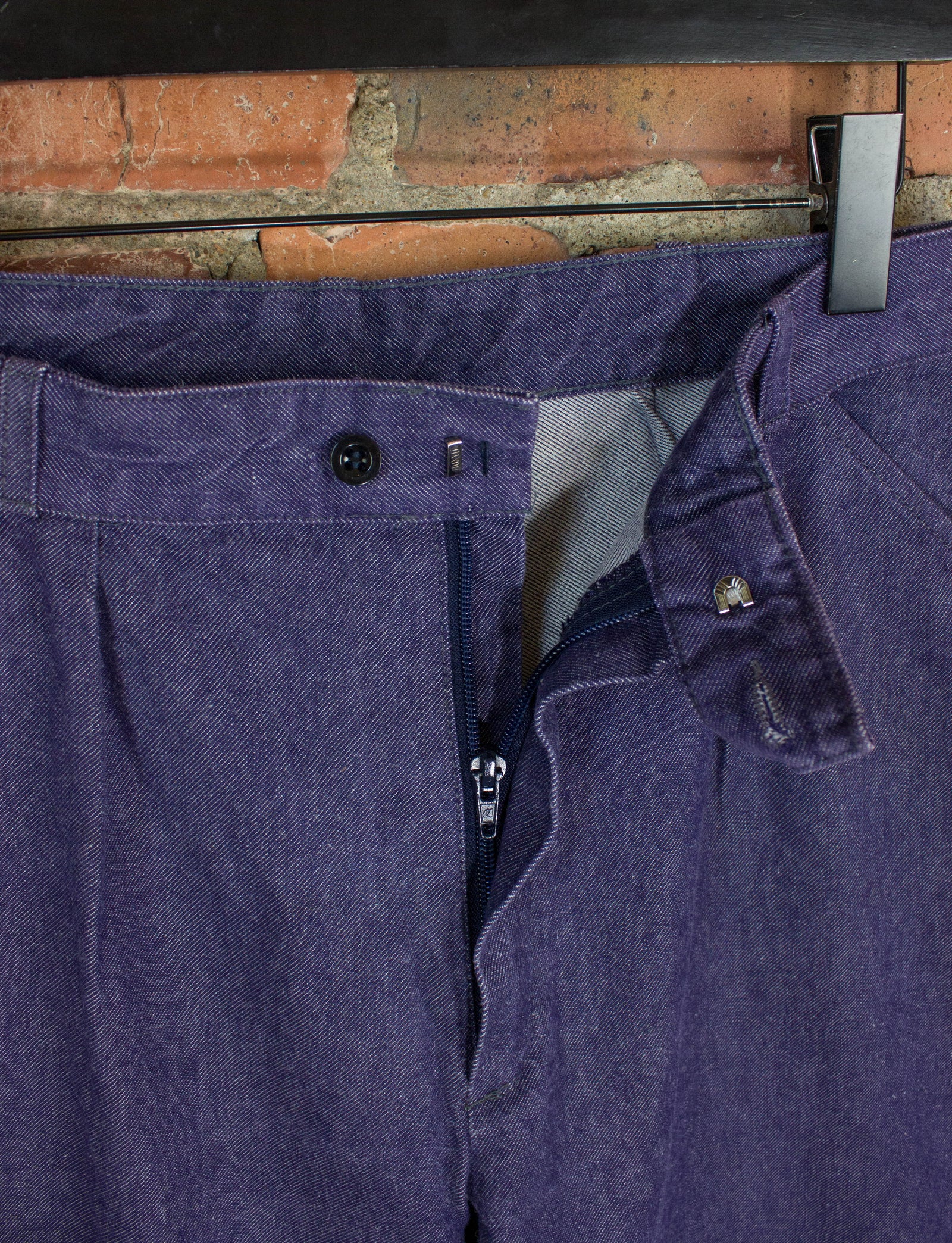 Vintage Purple French Denim Work Pants Size 33x29