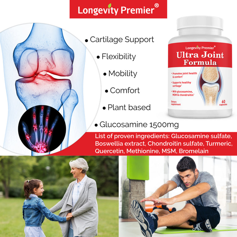 Longevity Ultra Joint Formula For Relief Support And Health Joint Supplement For Men And Women 