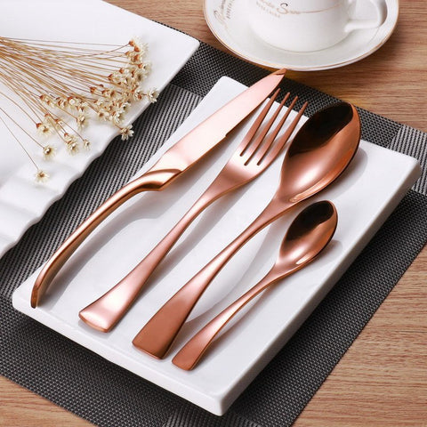 SpaceBlack™ - Premium Stainless Steel Matte Black 18/10 Silverware Set –  SucreEtCoton