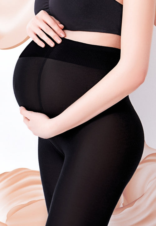 Opaque Maternity Tights - Bump Friendly