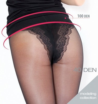 Sensi 40 Den Low Waist Sheer Tights by Giulia – DressMyLegs