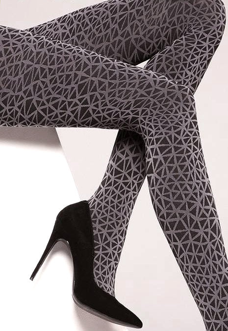 Cat Tights - Opaque Patterned Tights - 60 den - COLETTE CAT 02 - Gatta Wear