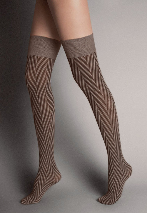 wool thigh highs