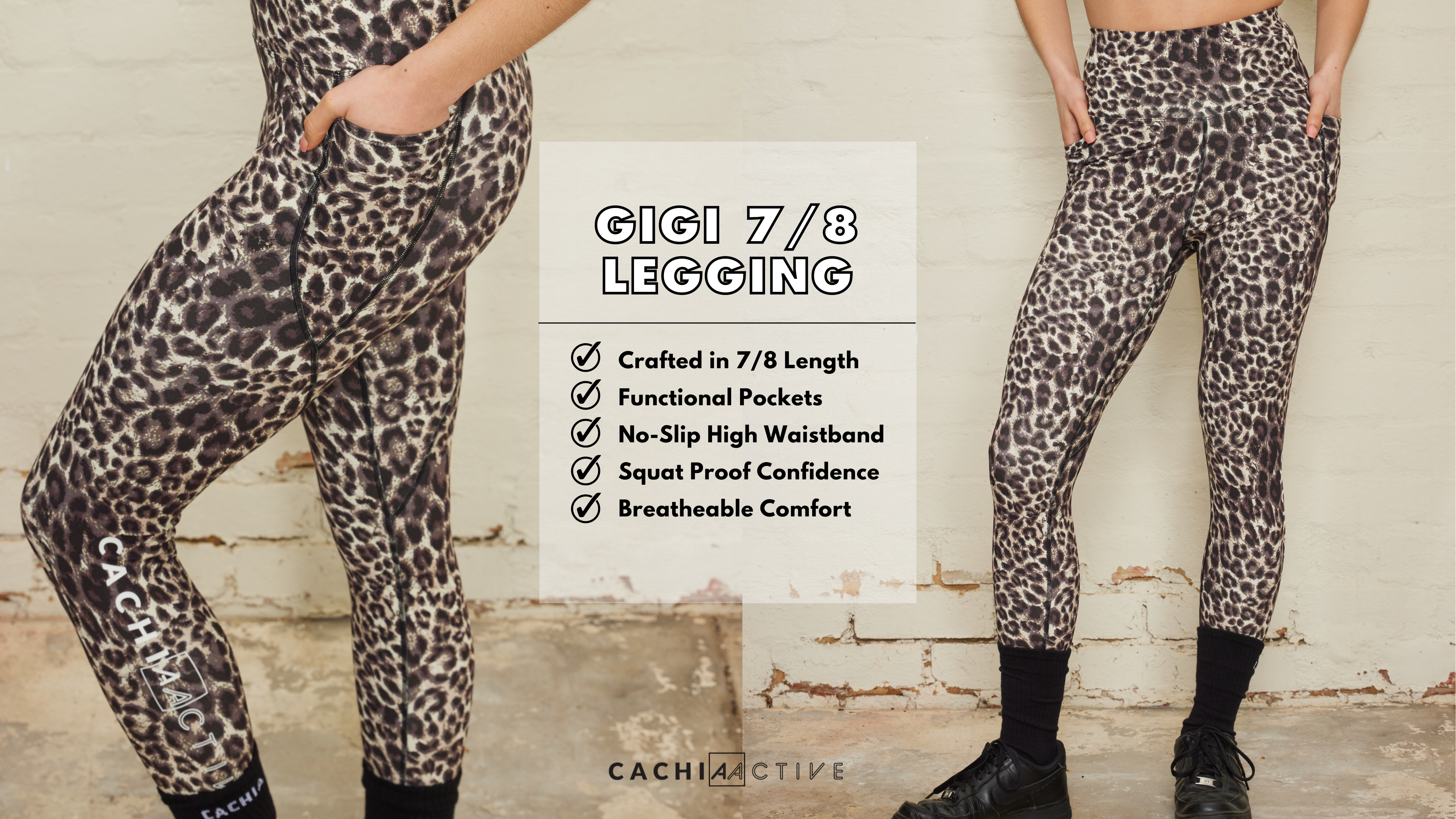 Unleash your fierce side with these leopard printed leggings