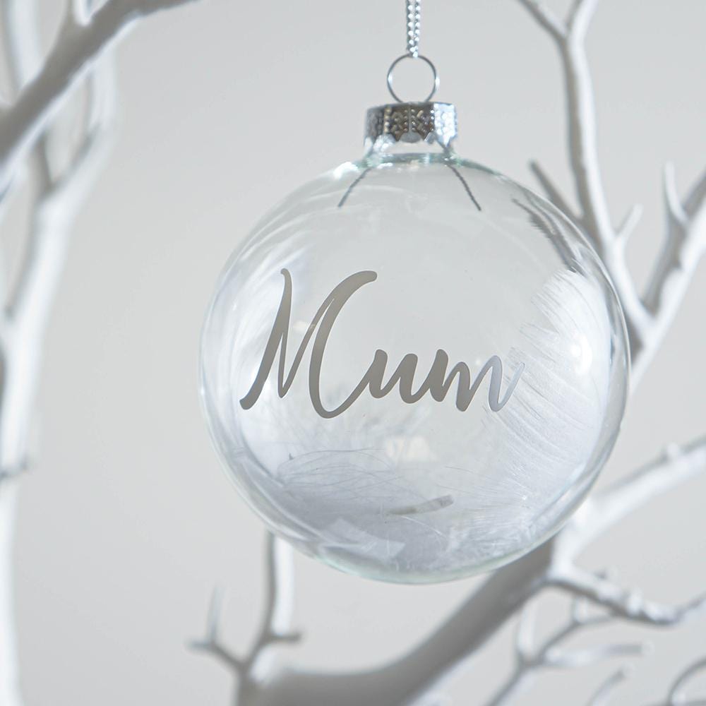 personalised glass ornament