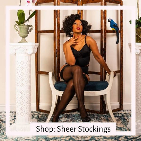 Shop sheer stockings at What Katie Did.