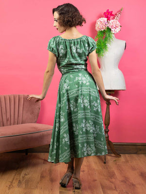 1950s Green Milkmaid Dress - What Katie Did
