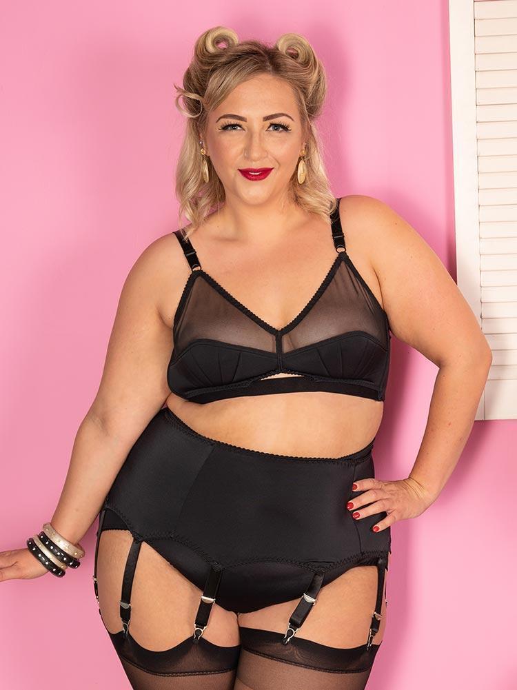 Plus Size 8 Strap Suspender Belt for Stockings - What Did
