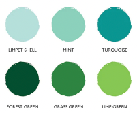 Green colour chart