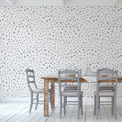 Black and white Dalmatian Dots Self-Adhesive Wallpaper