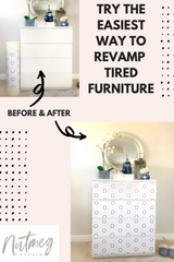 How to easily update old furniture using stickers