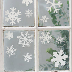 How-to decorate your home with Christmas décals snowflake window sticker