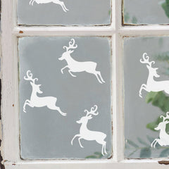 How-to decorate your home with Christmas décals reindeer window sticker