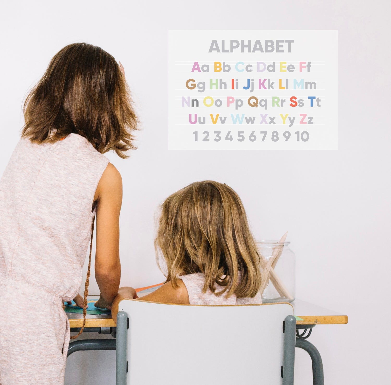 Alphabet Homeschool Poster - Re-useable Educational Poster – Nutmeg Studio
