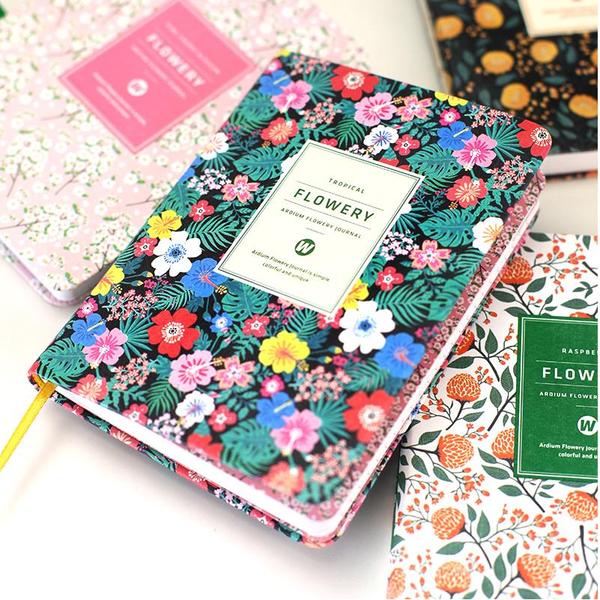 Floral Flower Weekly Monthly Planner Organizer Notebook