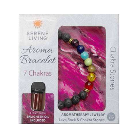 7 chakras aromatherapy bracelet