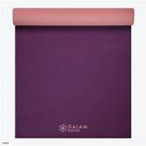 Gaiam Premium Print Reversible Yoga Mat, Inner Peace Lotus, 5/6mm, Mats -   Canada