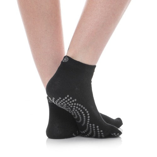 Gaiam Grippy Yoga Barre Socks 2 pack (Granite) -jooga/barresukat