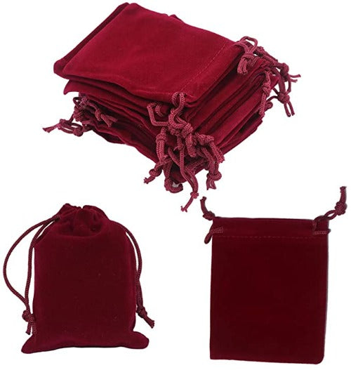 3" x 4 " Velvet Drawstring Bag