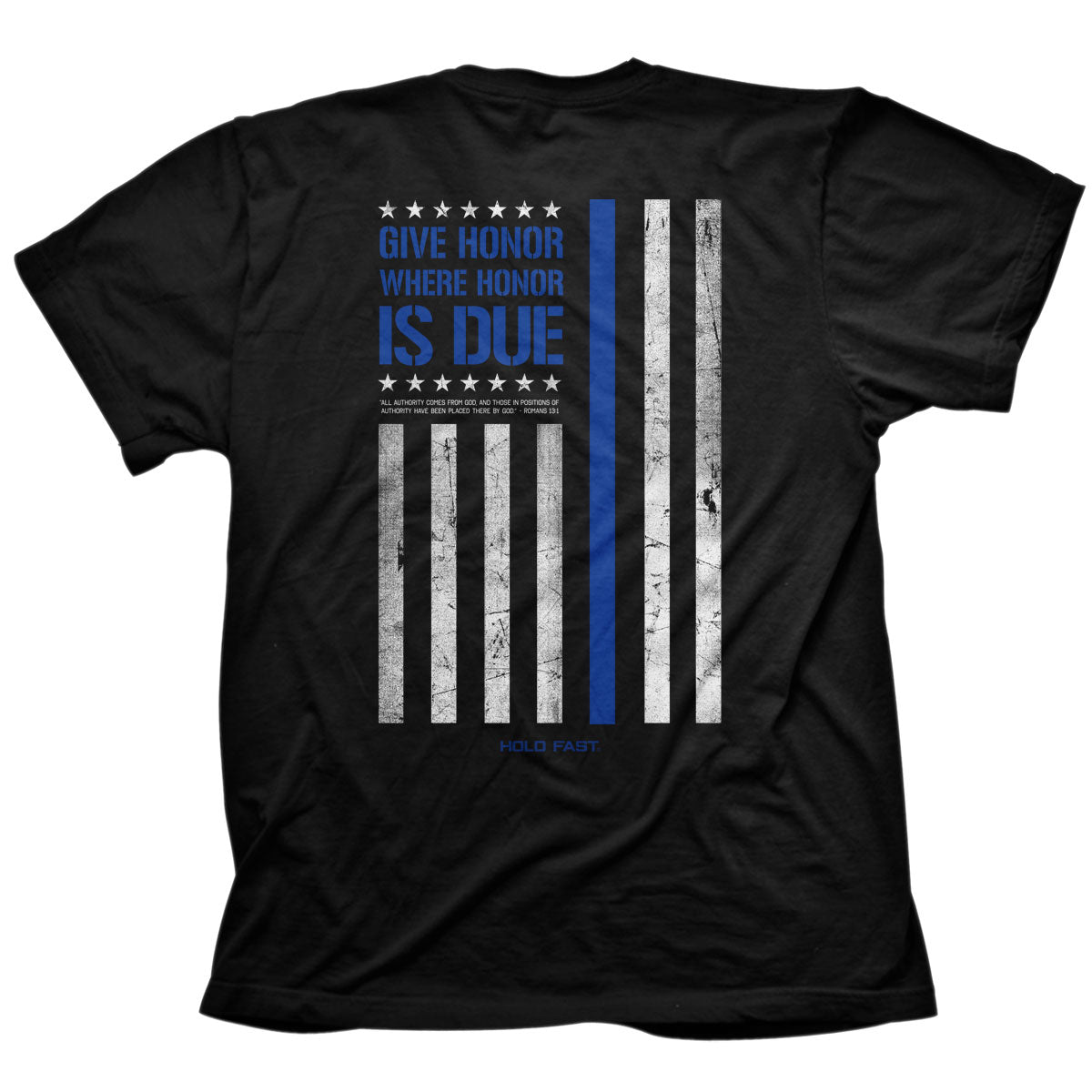 HOLD FAST Mens T-Shirt Police Flag - Christian T product image