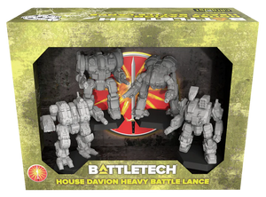 Battletech - House Davion heavy battle lance - Alpha Omega Hobby