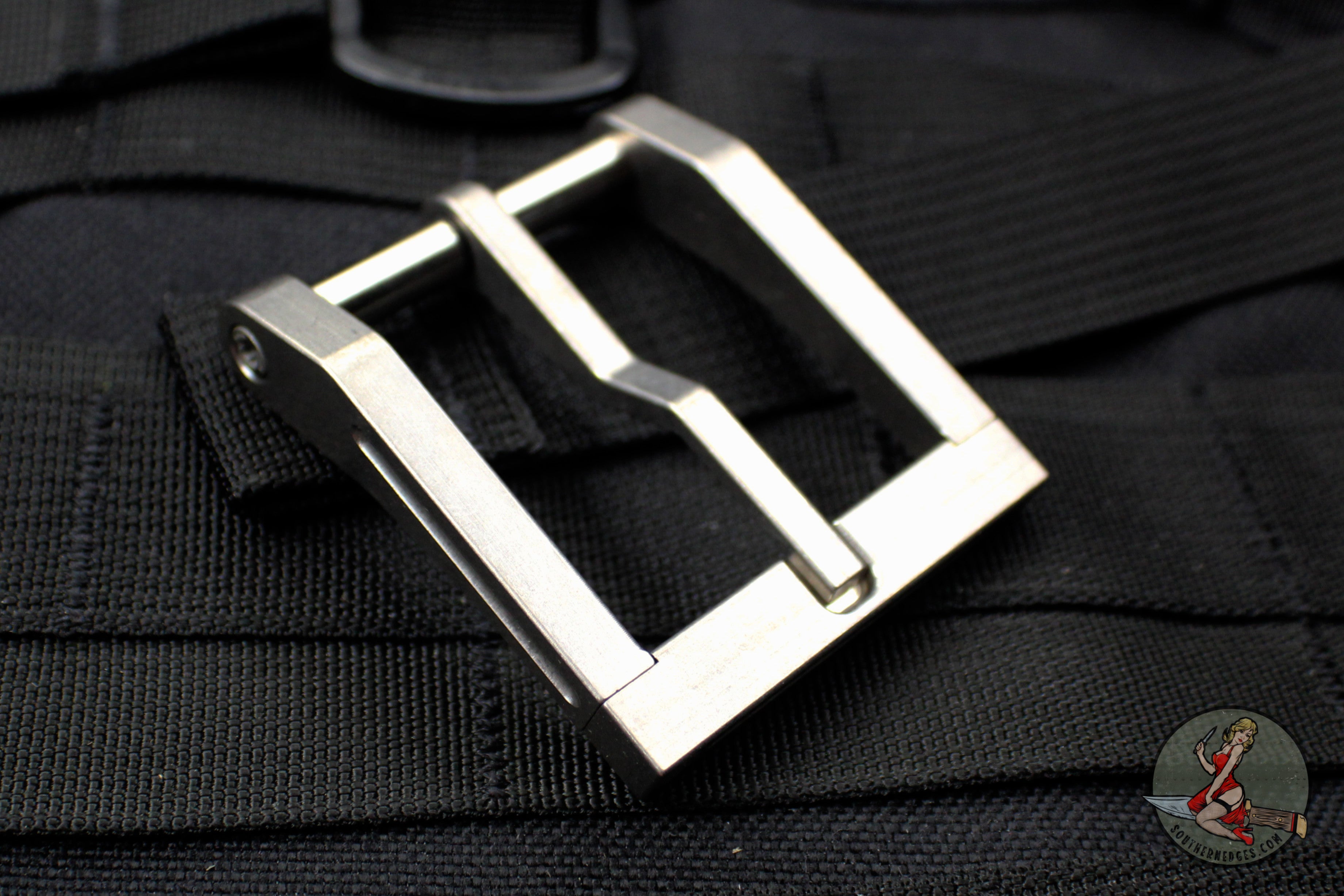 Blackside Customs Modular Belt Buckle - Titanium- Stonewashed