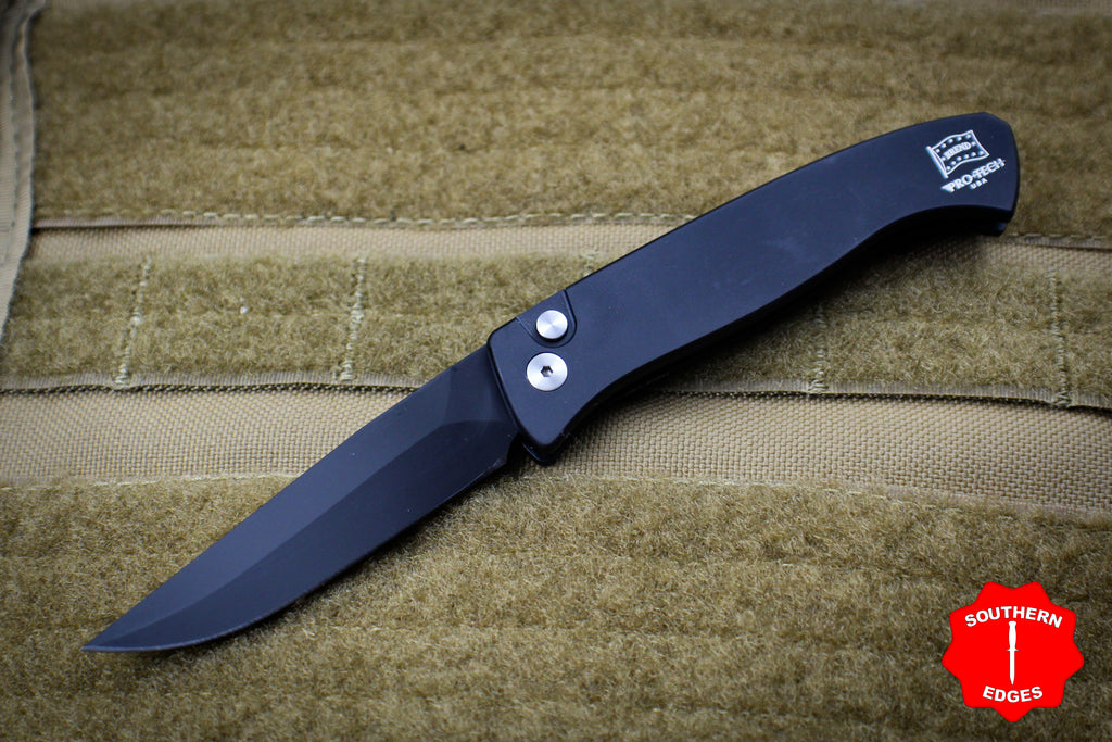 protech small brend black body black blade out the side ots auto kni southern edges southern edges