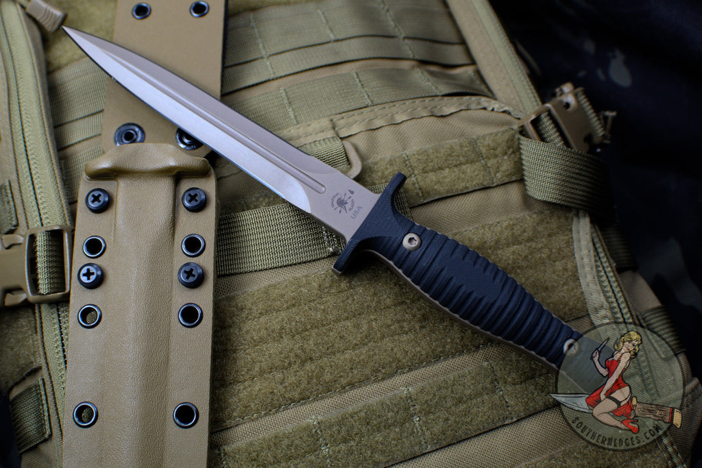 Spartan Blades Spartan-George V-14 Dagger Fixed Blade Knife FDE Black ...