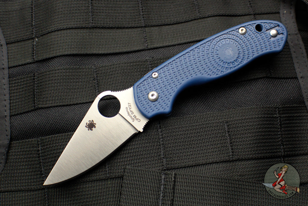 Spyderco Para 3 Lightweight Cobalt Blue FRN Folder with Satin