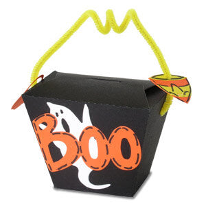 Boo Box craft project for kids using AccuCut dies for Halloween parties