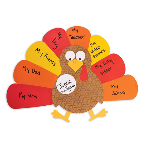 Thankful Turkey. A Thanksgiving craft project for kids