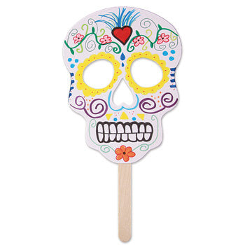 Sugar skull mask craft for halloween