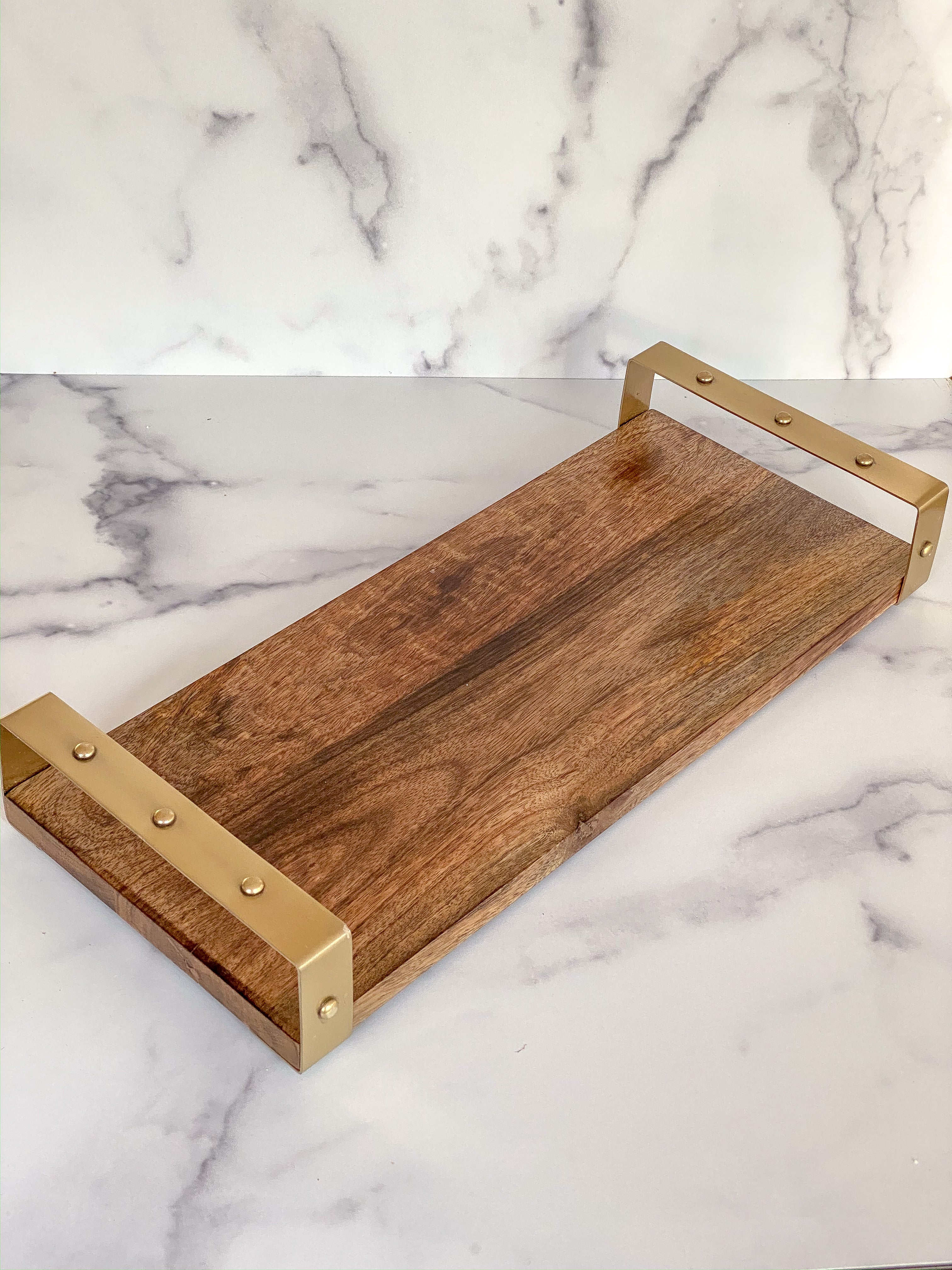 long wooden tray