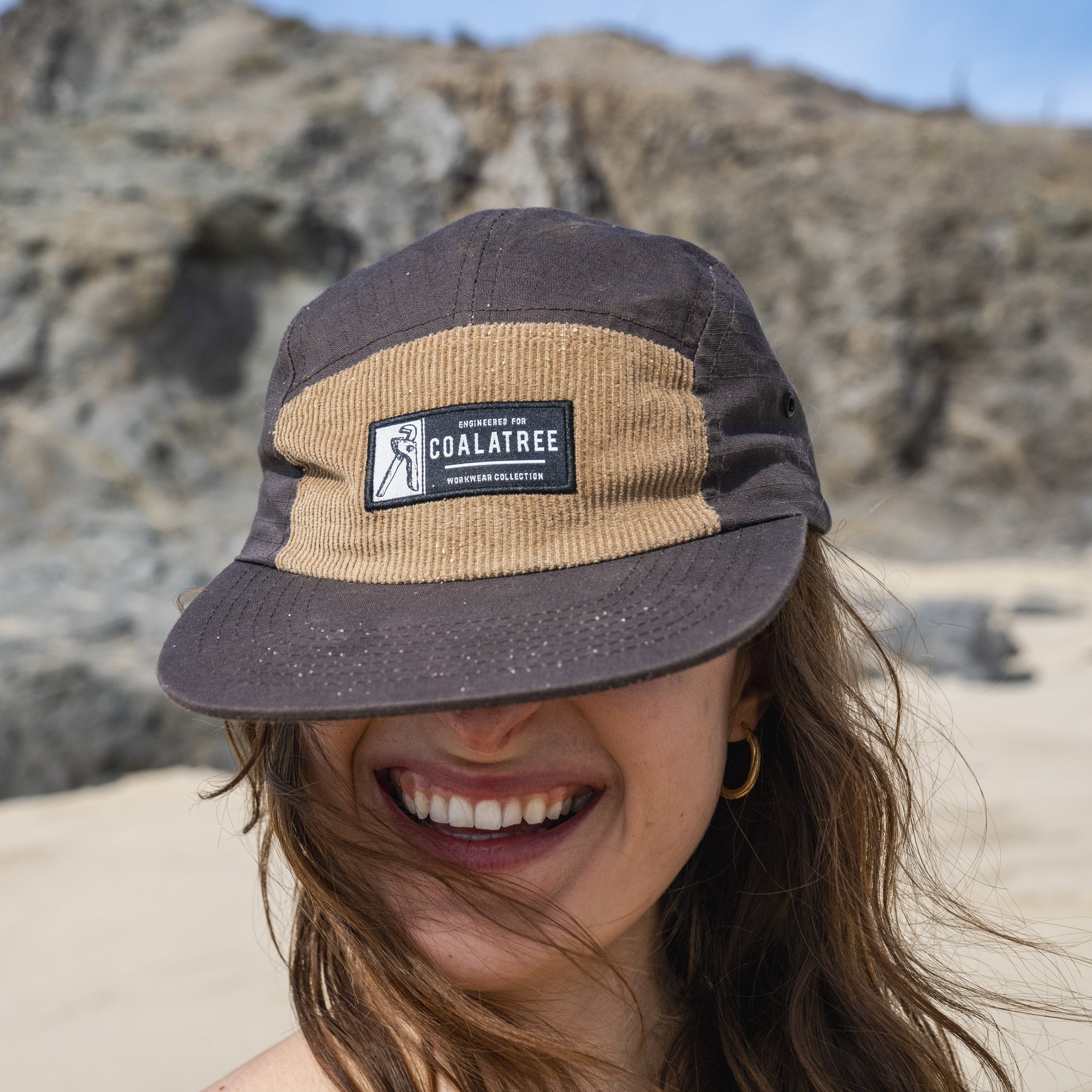 Workwear Five Panel Hat Tan