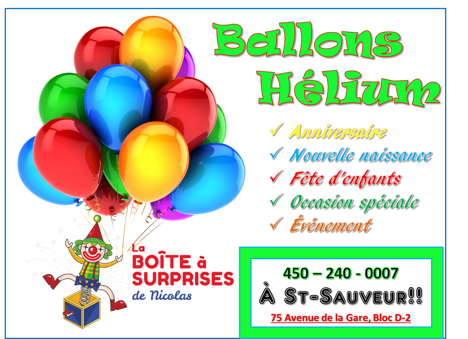 Livraison Ballons Enfants - Spécial Anniversaire – Mieux Que Des