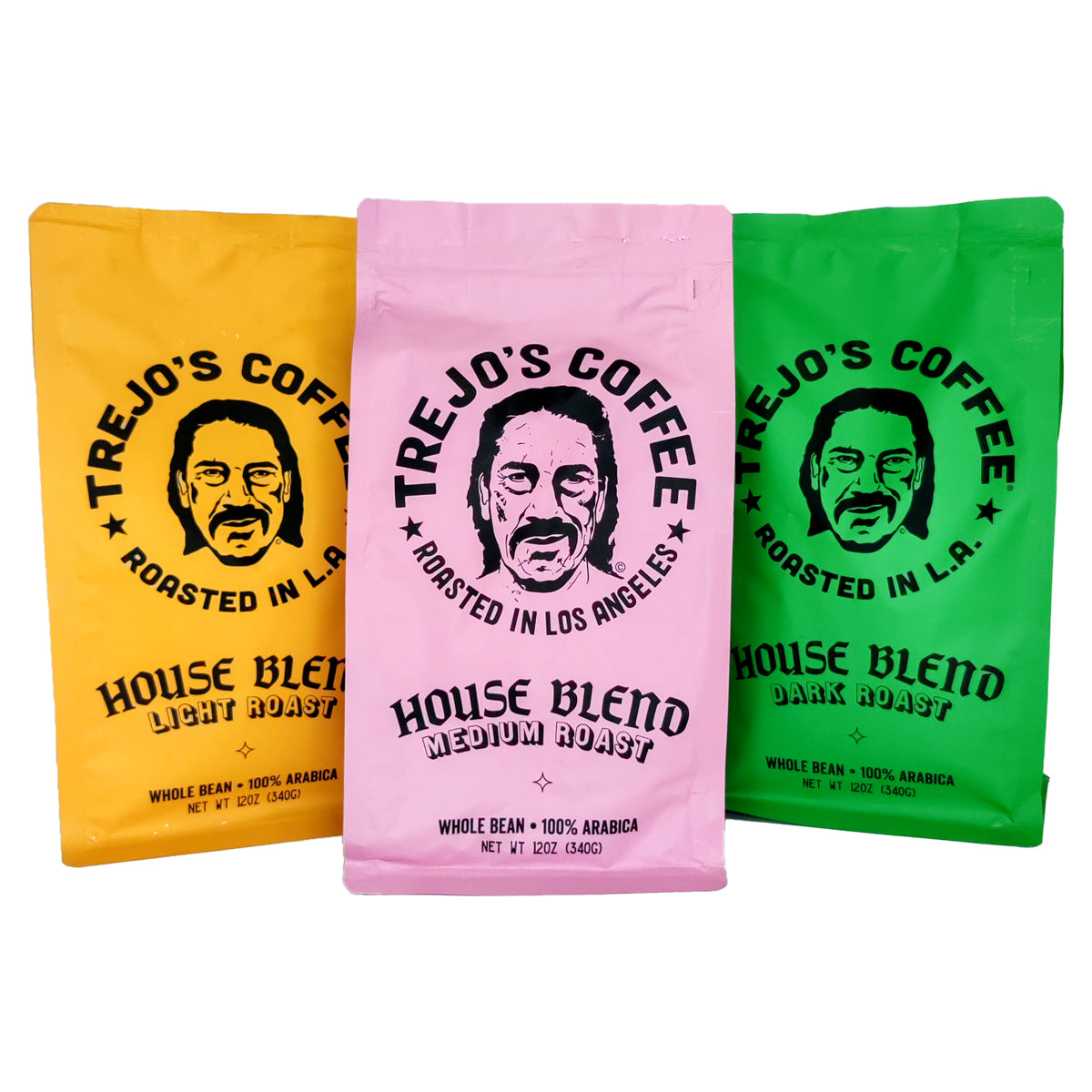 Image of Trejo's House Blend Whole Bean Coffee 3-Pack