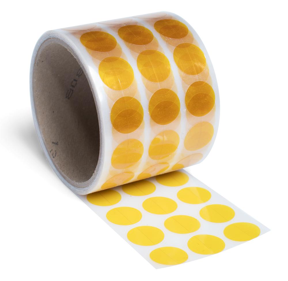 2 Mil Kapton Tape Circles with Acrylic Adhesive - 1.25"
