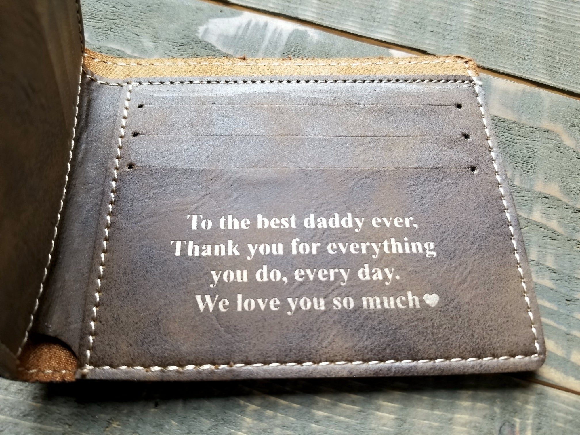 Personalized Laser Engraved Mens Wallet – Laser Customs