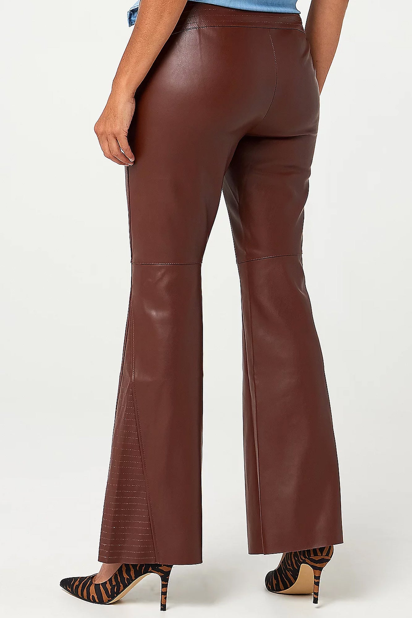 tan leather pants