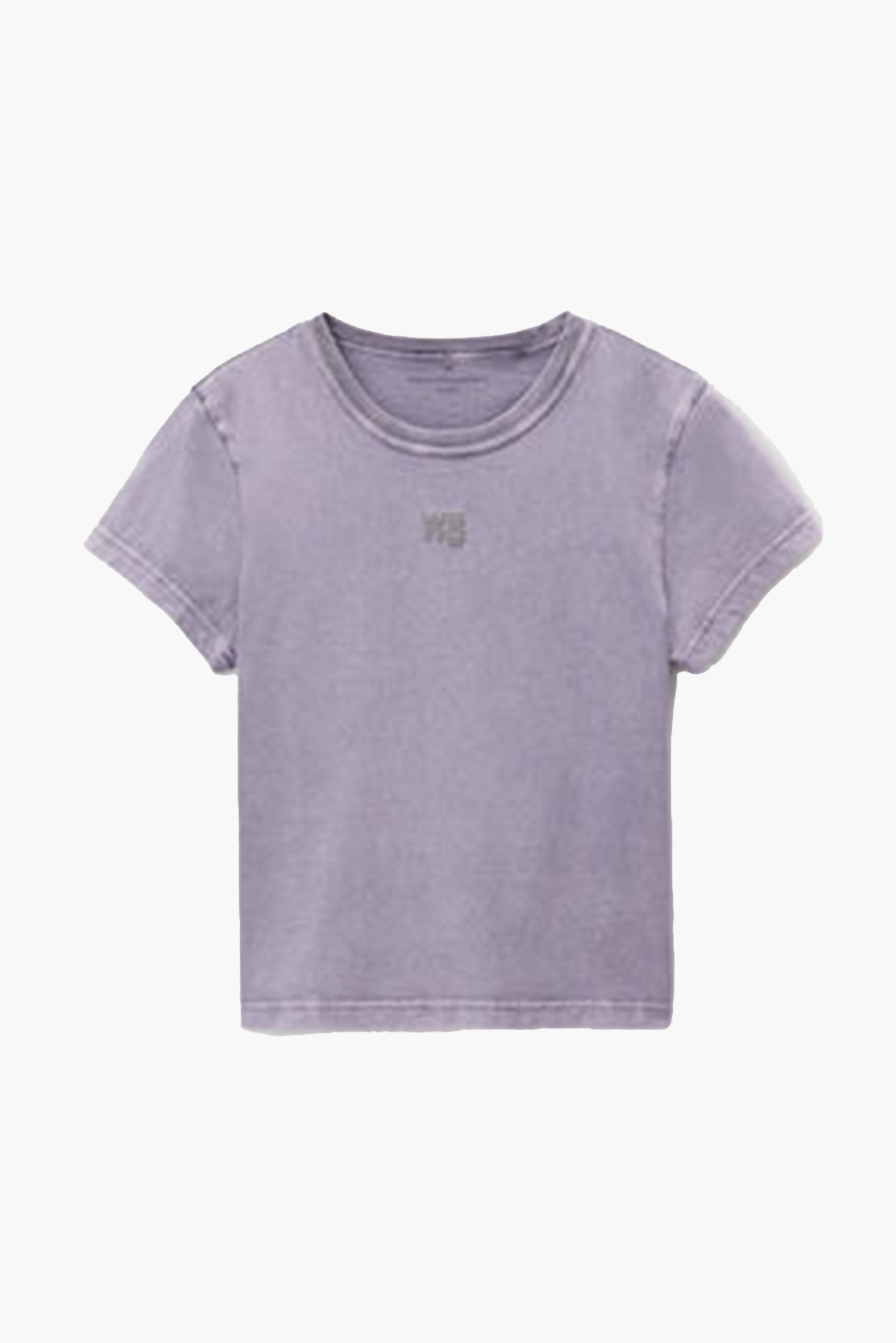 ESSENTIAL JSY SHRUNK TEE W/PUFF LOGO & BOUND NECK